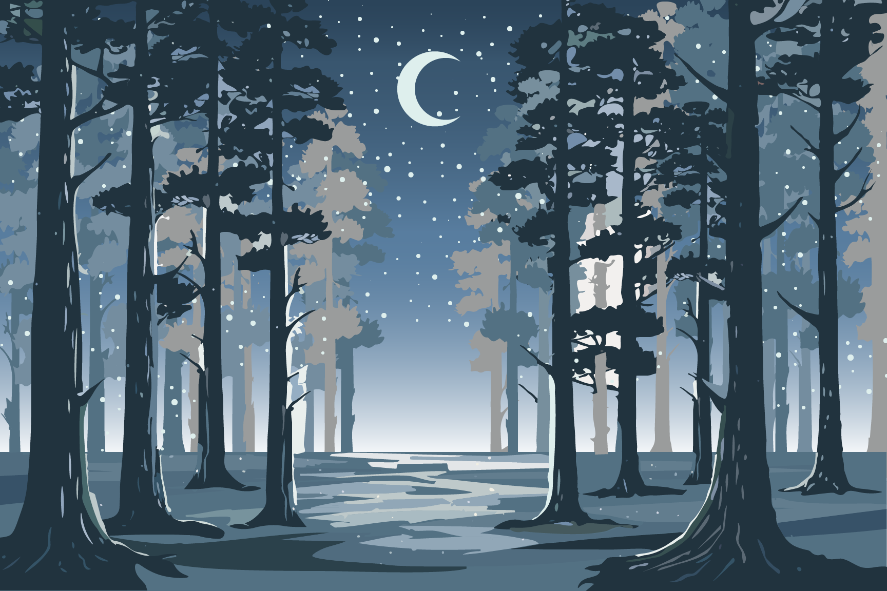 Moonlit Forest